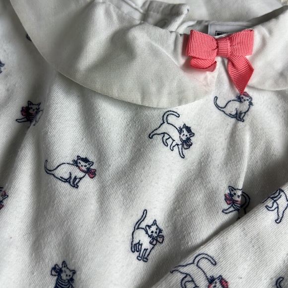 Janie and Jack Peter Pan collar onsies bodysuits kitten bow 🎀 - Picture 2 of 4